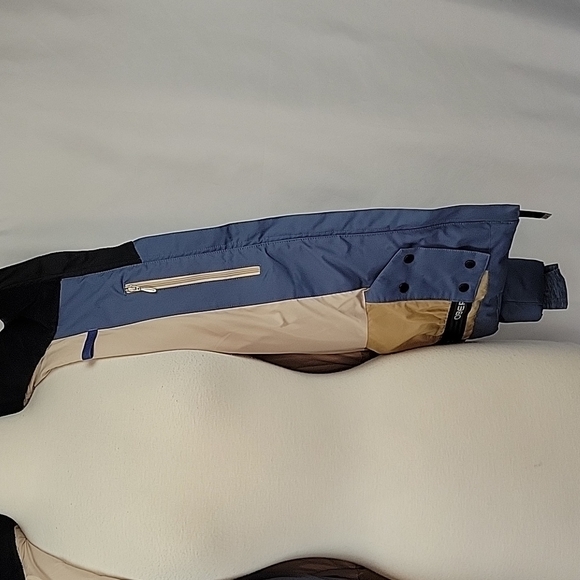 Obermeyer Hooded Winter Jacket Slate Blue Size 4 - Picture 8 of 16